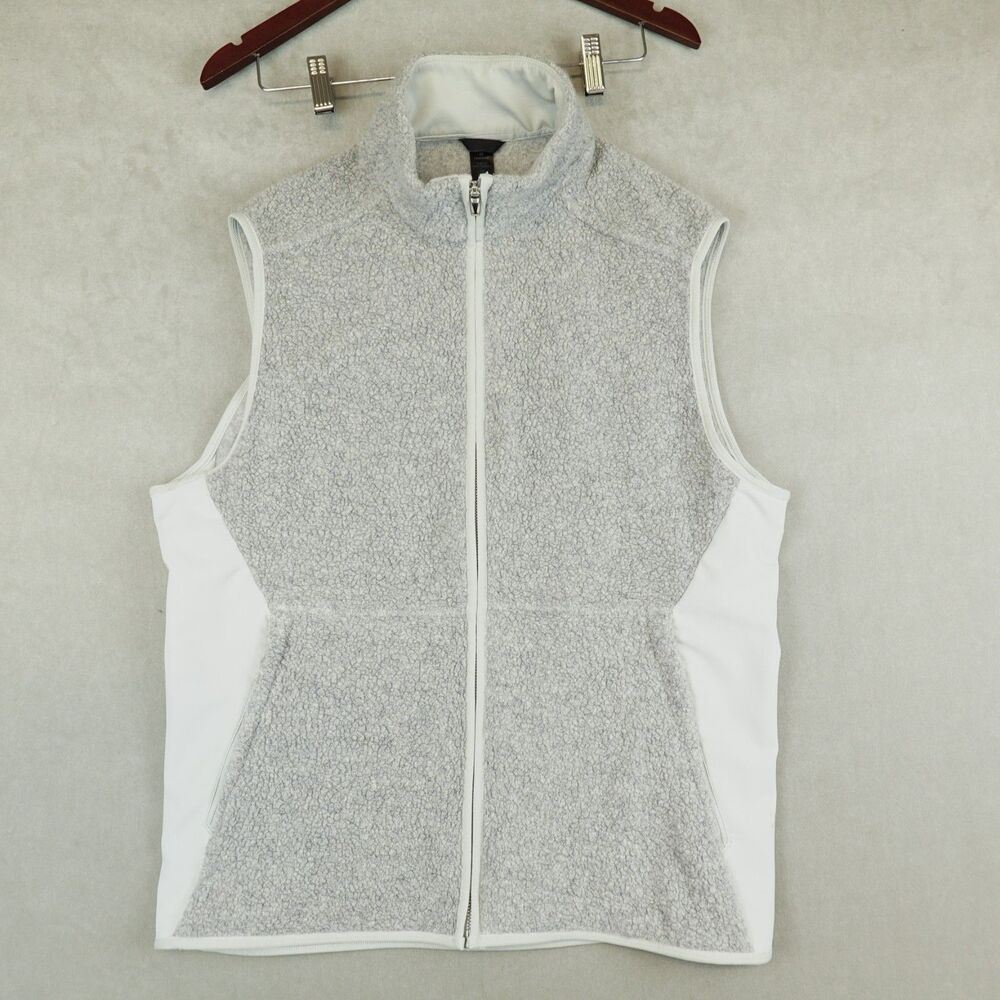 Lululemon Tundra Trek Vest Wool Blend Silver Spoon Mens L Sherpa Fleece M3BGXS